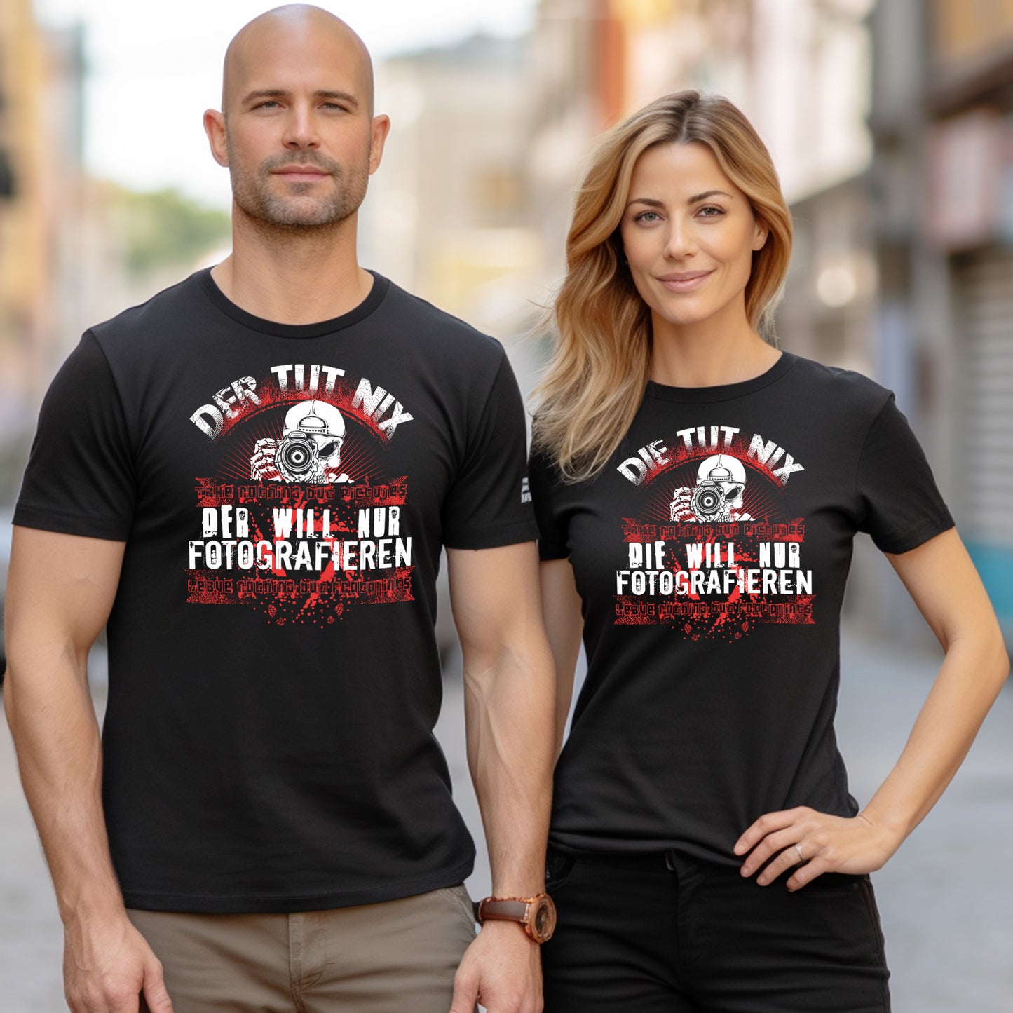 Die tut nix – die will nur fotografieren T-Shirt Damen Urbex Shirt Urban Explorer Motiv Lost Places Codex Geschenk für Fotografen