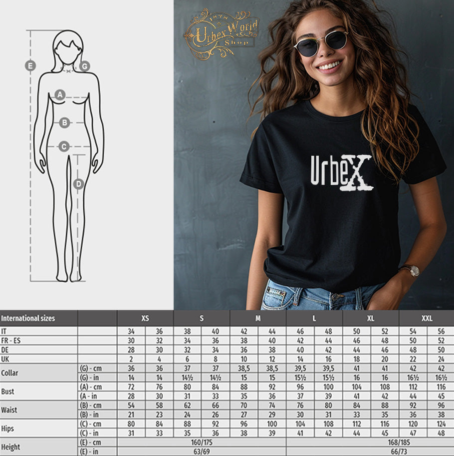 Urbex T-Shirt Damen – Schwarz – Urban Explorer Shirt mit UrbeX Print